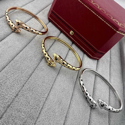 [Amore Jewels]PANTHERE DOUBLE HEADED OPEN BRACELET