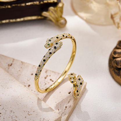 [Amore Jewels]PANTHERE DOUBLE HEADED FULL DIAMOND  RING