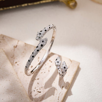 [Amore Jewels]PANTHERE DOUBLE HEADED FULL DIAMOND  RING