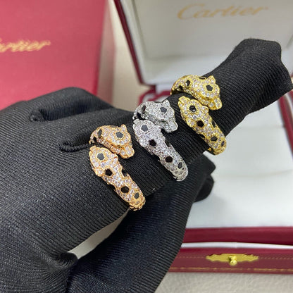 [Amore Jewels]PANTHERE DOUBLE HEADED FULL DIAMOND  RING