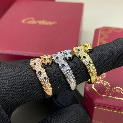 [Amore Jewels]PANTHERE DOUBLE HEADED FULL DIAMOND  RING