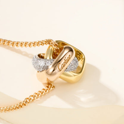[Amore Jewels]TRINITY CUSHION NECKLACE COLLECTION