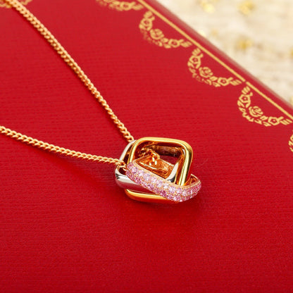 [Amore Jewels]TRINITY CUSHION NECKLACE COLLECTION