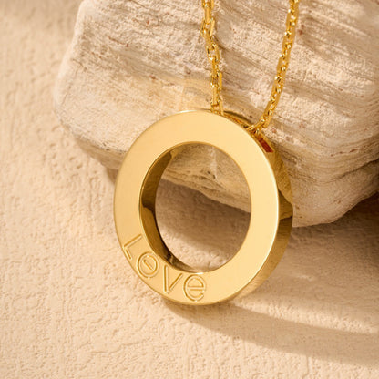 [Amore Jewels]LOVE NECKLACE 16MM  FULL DIAMOND