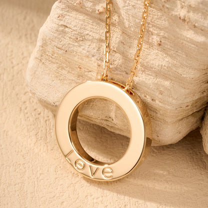 [Amore Jewels]LOVE NECKLACE 16MM  FULL DIAMOND