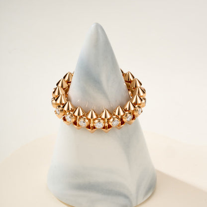 [Amore Jewels]CLASH 6.8MM DIAMOND MEDIUM RING
