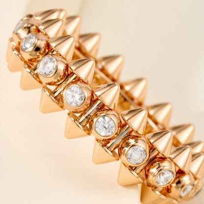 [Amore Jewels]CLASH 6.8MM DIAMOND MEDIUM RING
