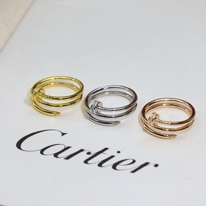 [Amore Jewels]JUSTE RING 4.8MM HALF DIAMOND
