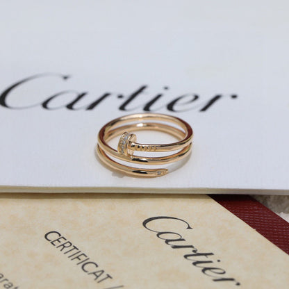 [Amore Jewels]JUSTE RING 4.8MM HALF DIAMOND