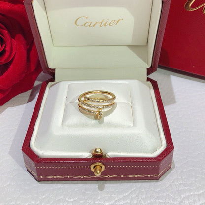 [Amore Jewels]JUSTE RING 4.8MM FULL DIAMOND