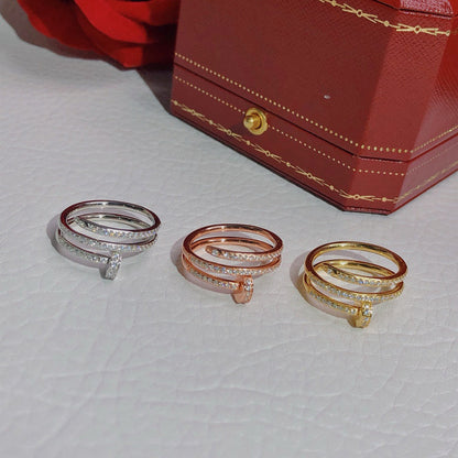 [Amore Jewels]JUSTE RING 4.8MM FULL DIAMOND