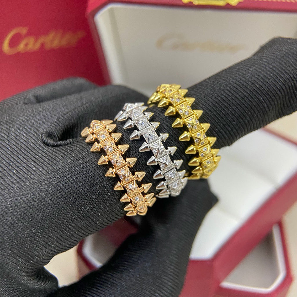 [Amore Jewels]CLASH 6.4MM SMALL FULL DIAMOND RING
