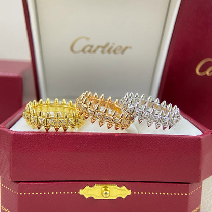 [Amore Jewels]CLASH 6.4MM SMALL FULL DIAMOND RING