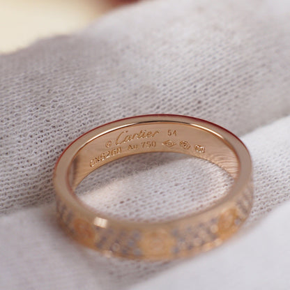 [Amore Jewels]LOVE RING 4.0MM DIAMOND PAVED