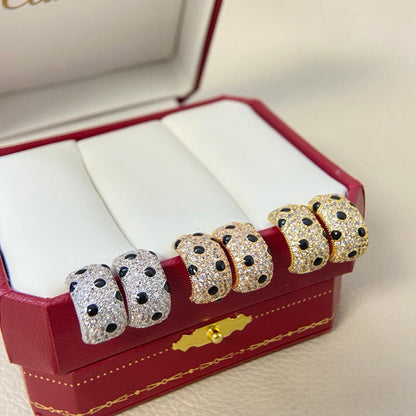 [Amore Jewels]PANTHERE MINI FULL DIAMOND EARRINGS