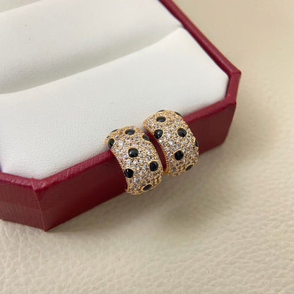 [Amore Jewels]PANTHERE MINI FULL DIAMOND EARRINGS