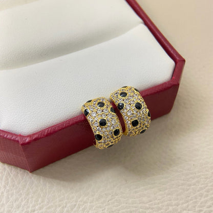 [Amore Jewels]PANTHERE MINI FULL DIAMOND EARRINGS