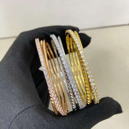 [Amore Jewels]ETINCELLE HALF-PAVED DIAMOND BRACELET