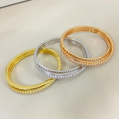 [Amore Jewels]ETINCELLE HALF-PAVED DIAMOND BRACELET