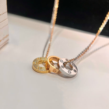 [Amore Jewels]LOVE 6 DIAMOND PENDANT NECKLACE