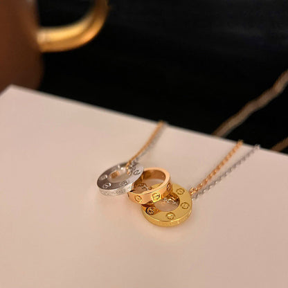 [Amore Jewels]LOVE 6 DIAMOND PENDANT NECKLACE