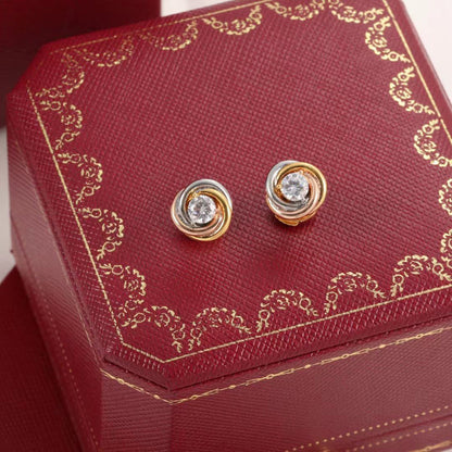 [Amore Jewels]TRINITY STUD DIAMOND EARRINGS