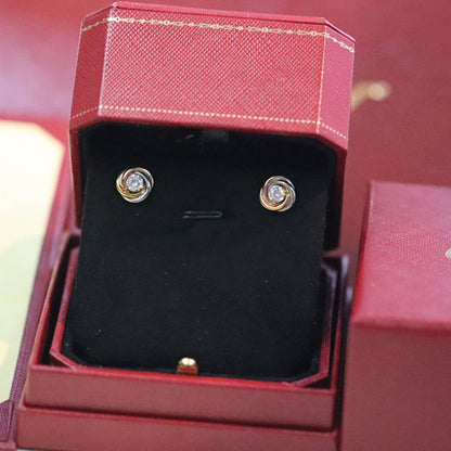 [Amore Jewels]TRINITY STUD DIAMOND EARRINGS