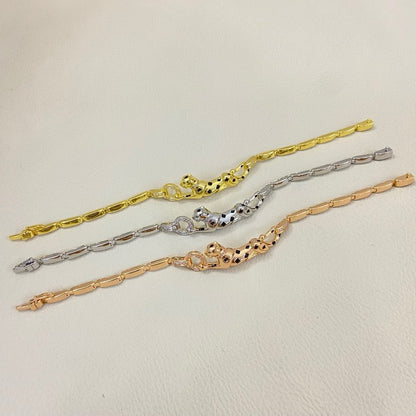 [Amore Jewels]PANTHERE HALF DIAMOND ON CHAIN BRACELET
