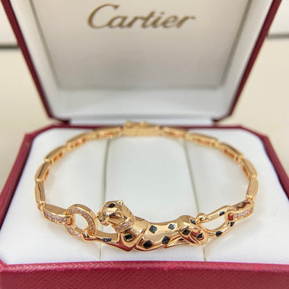 [Amore Jewels]PANTHERE HALF DIAMOND ON CHAIN BRACELET