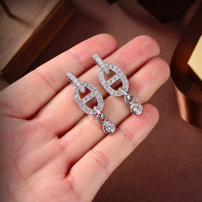 [Amore Jewels]HM CHAINE DIAMOND EARRINGS