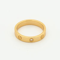 [Amore Jewels]LOVE RING 4MM 1 DIAMOND PINK GOLD
