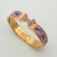 [Amore Jewels]H PINK GOLD BRACELET PINK CERAMIC