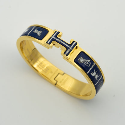 [Amore Jewels]H BRACELET BLUE CERAMIC
