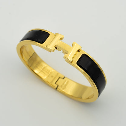 [Amore Jewels]H BLACK BRACELET