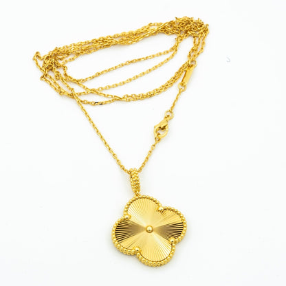 [Amore Jewels]CLOVER 25MM PEDANT NECKLACE GOLD