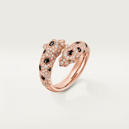 [Amore Jewels]PANTHERE DOUBLE HEADED FULL DIAMOND  RING
