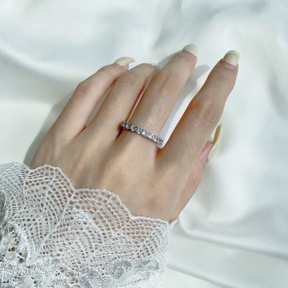 [Amore Jewels]Sparkling Round Cut Tennis Ring