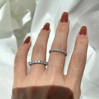 [Amore Jewels]Sparkling Round Cut Tennis Ring