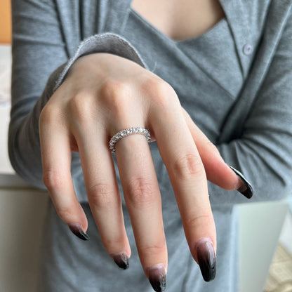 [Amore Jewels]Sparkling Round Cut Tennis Ring