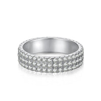 [Amore Jewels]Dainty Round Cut Tennis Ring