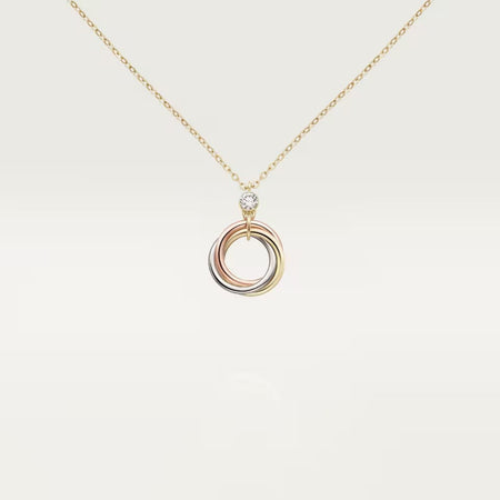 [Amore Jewels]TRINITY  NECKLACE 1 DIAMOND