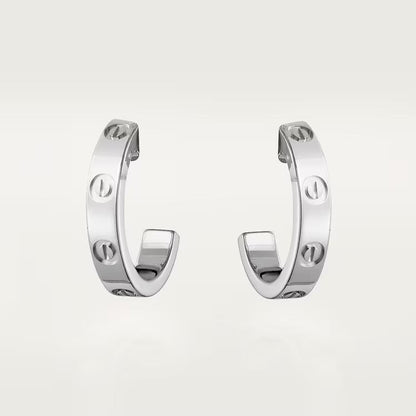 [Amore Jewels]LOVE EARRINGS 2.65 MM NO DIAMOND SMALL