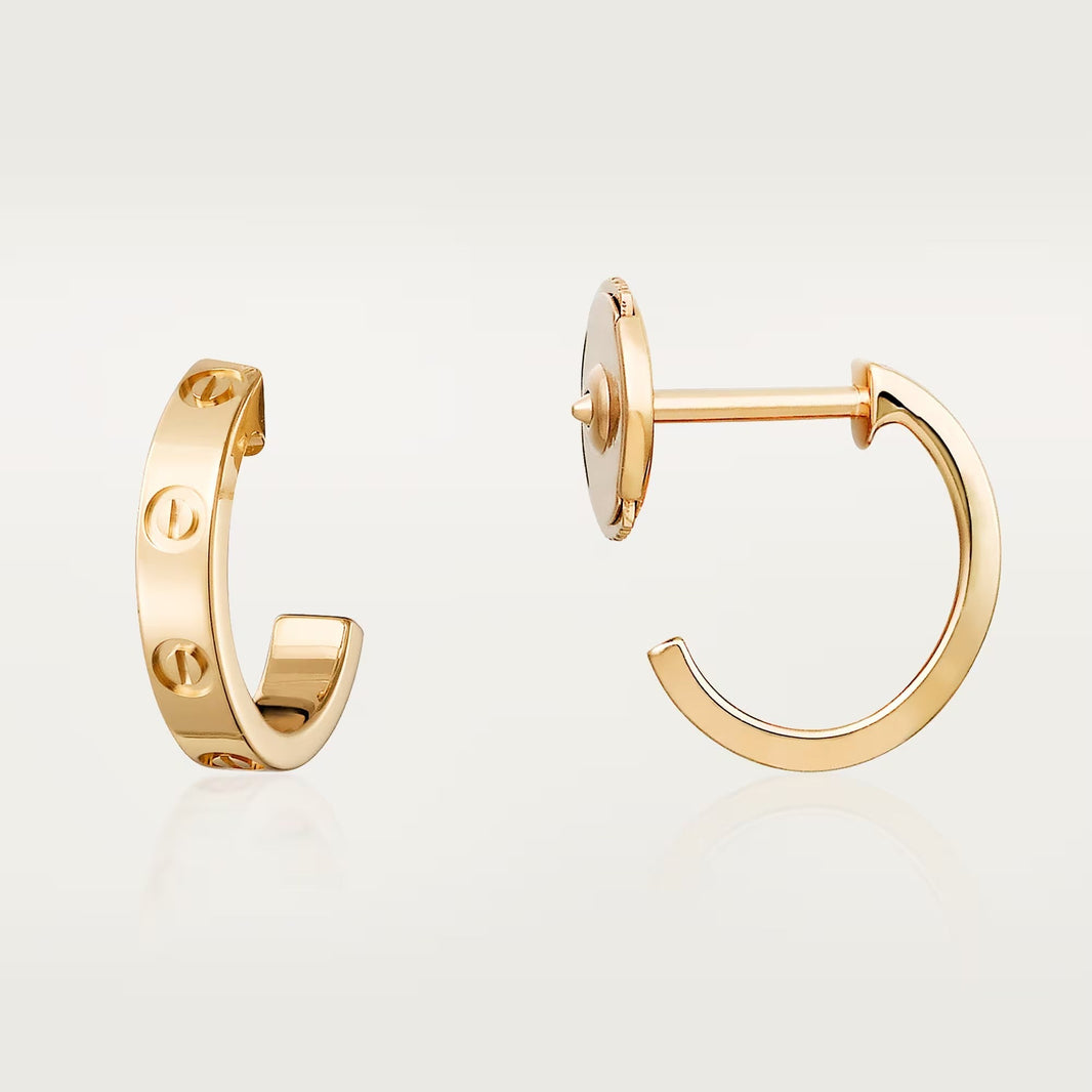 [Amore Jewels]LOVE EARRINGS 2.65 MM NO DIAMOND SMALL