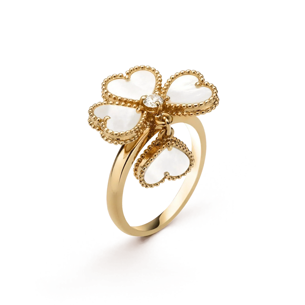 [LEGEND]SWEET CLOVER WHITE MOP RING