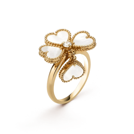 [LEGEND]SWEET CLOVER WHITE MOP RING