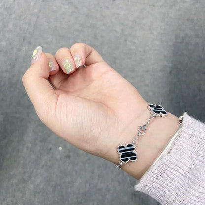 [Amore Jewels] CLOVER 5 MOTIF PULSAR STONE BRACELET COLLECTION