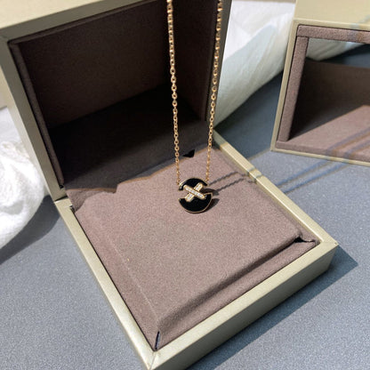 [Amore Jewels]JEUX DE PINK GOLD DIAMOND NECKLACE