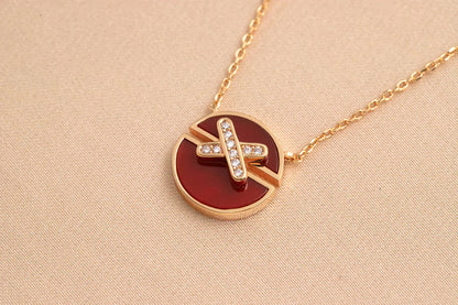 [Amore Jewels]JEUX DE ROSE GOLD DIAMOND NECKLACE