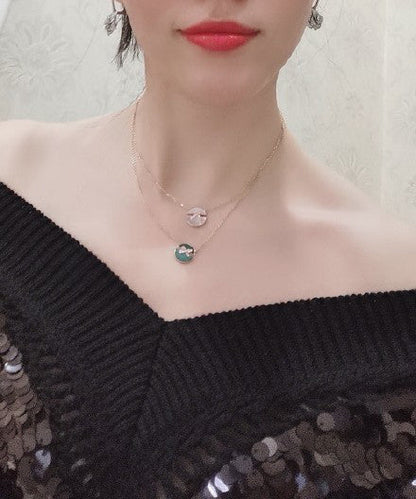 [Amore Jewels]JEUX DE PINK GOLD DIAMOND NECKLACE