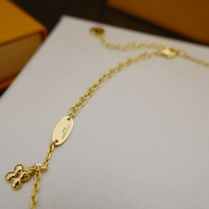 [Amore Jewels]BLOOMING SUPPLE NECKLACE BRASS